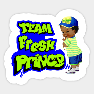 team fresh prince Sticker